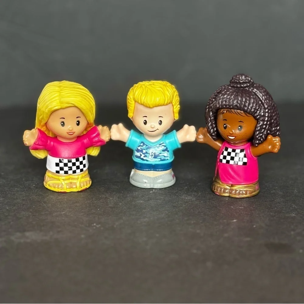 Fisher Price Little People BARBIE Talking CAR Tested And Working & 3 Figures